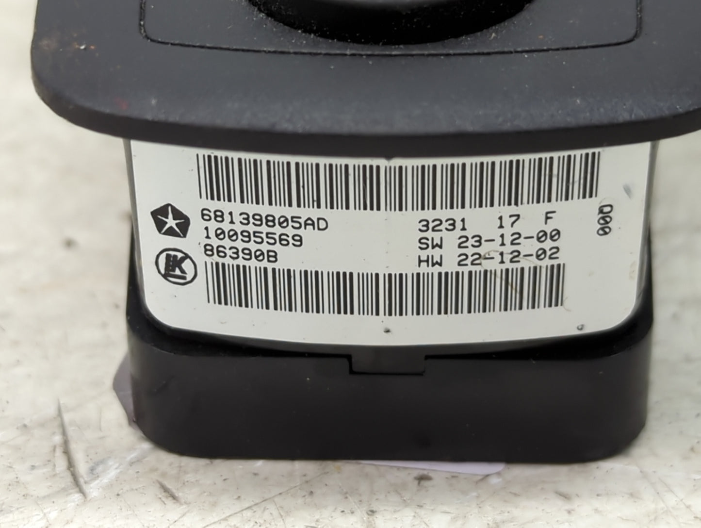 2011-2014 Dodge Charger Master Power Window Switch Replacement Driver Side Left P/N:68139805AD 10095569 Fits OEM Used Auto P