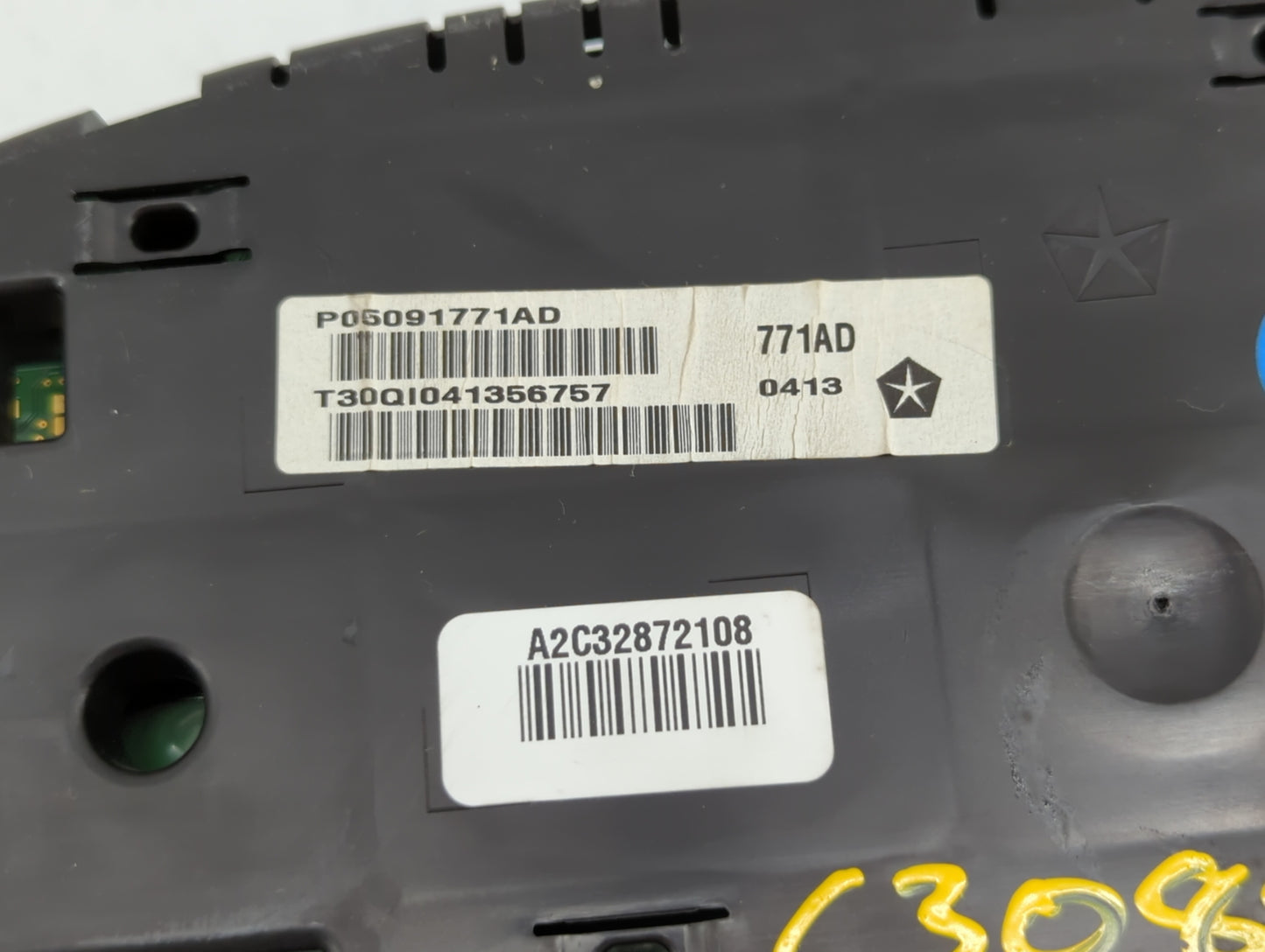2013 Dodge Charger Instrument Cluster Speedometer Gauges P/N:P05091771AD P05091771AC Fits OEM Used Auto Parts - Oemusedautop