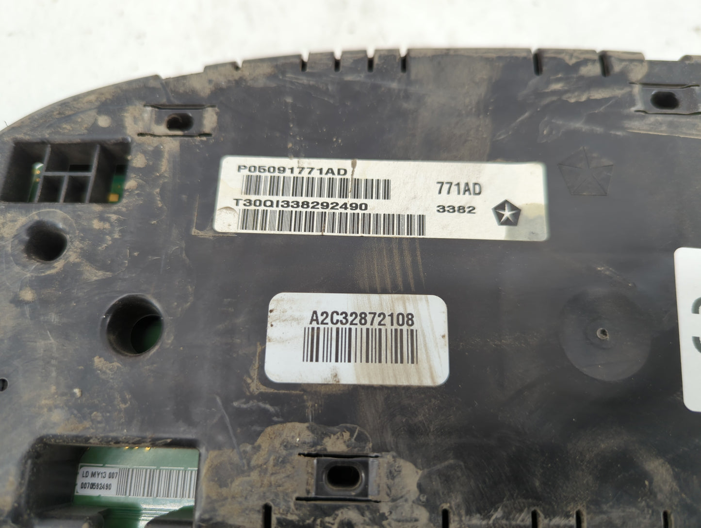2013 Dodge Charger Instrument Cluster Speedometer Gauges P/N:P05091771AD P05091771AC Fits OEM Used Auto Parts - Oemusedautop
