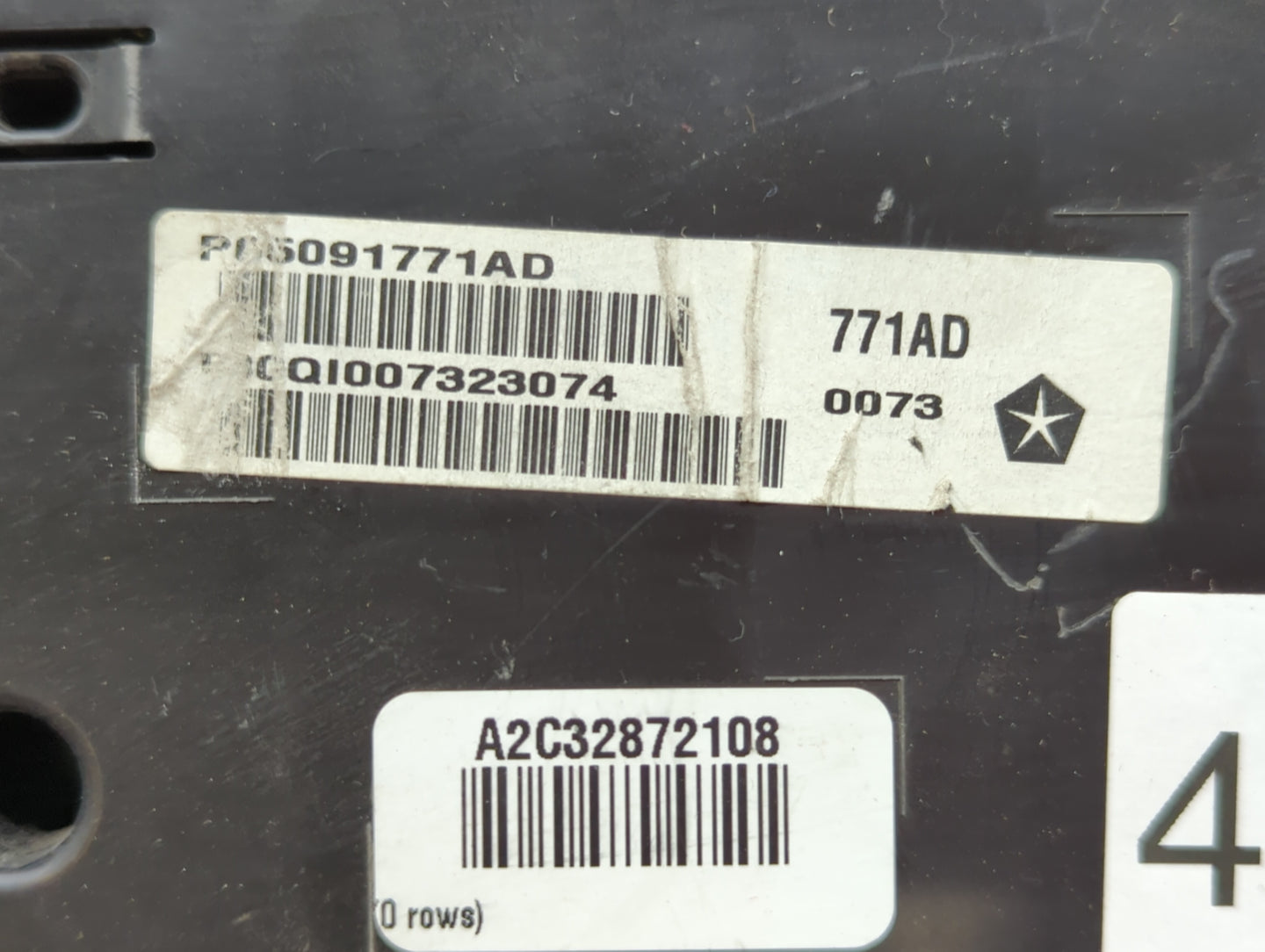2013 Dodge Charger Instrument Cluster Speedometer Gauges P/N:P05091771AD P05091771AC Fits OEM Used Auto Parts - Oemusedautop