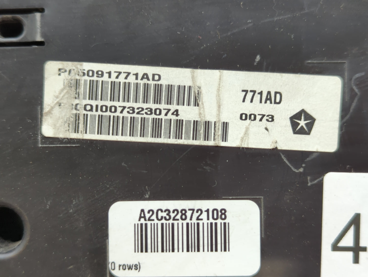 2013 Dodge Charger Instrument Cluster Speedometer Gauges P/N:P05091771AD P05091771AC Fits OEM Used Auto Parts - Oemusedautop