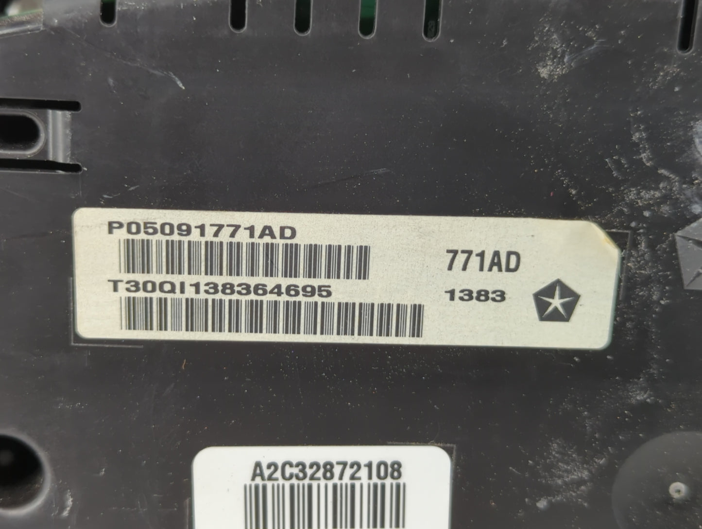 2013 Dodge Charger Instrument Cluster Speedometer Gauges P/N:P05091771AD P05091771AC Fits OEM Used Auto Parts - Oemusedautop