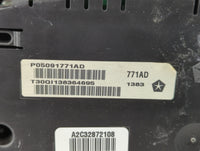 2013 Dodge Charger Instrument Cluster Speedometer Gauges P/N:P05091771AD P05091771AC Fits OEM Used Auto Parts - Oemusedautop