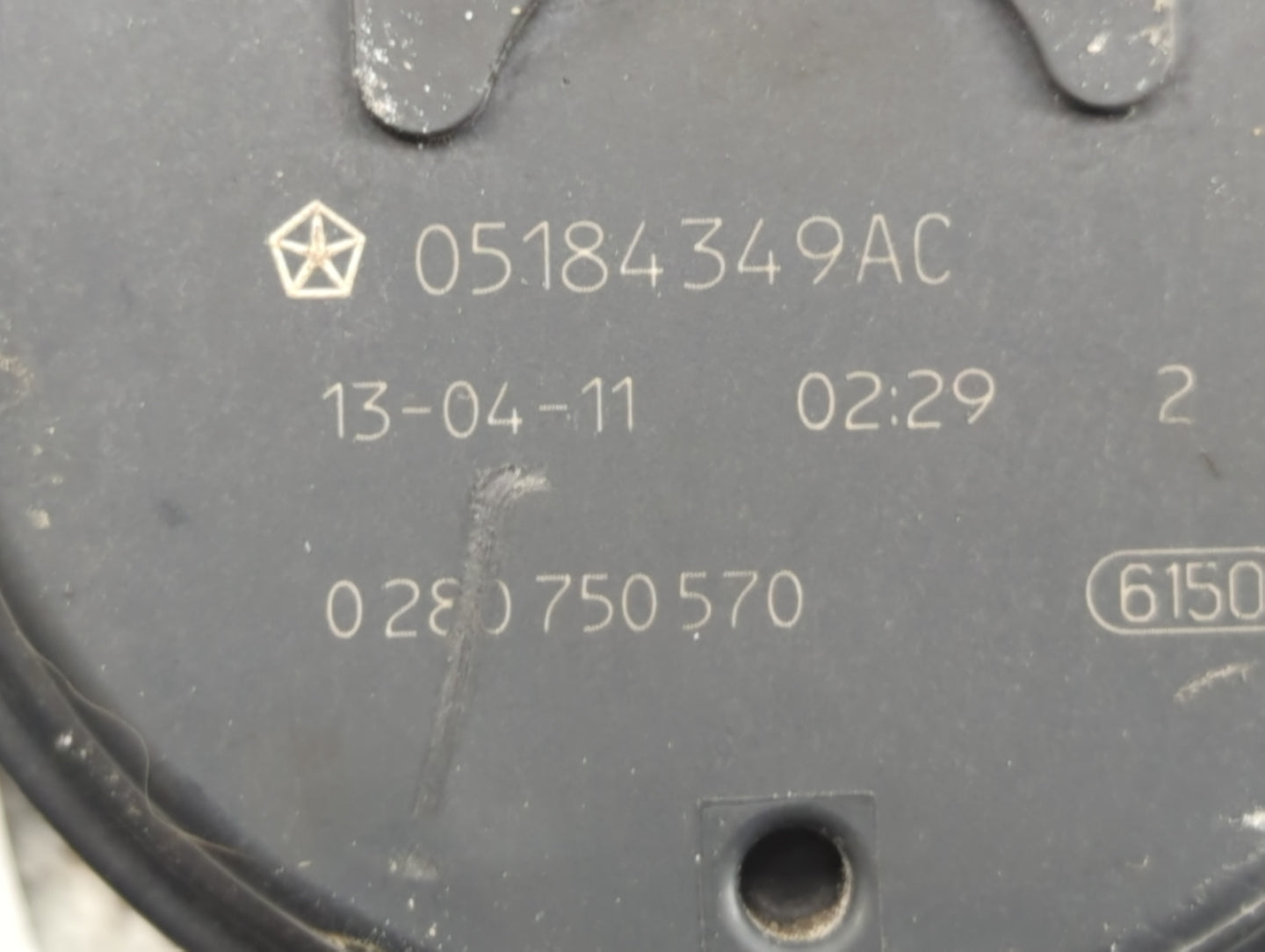 2011-2022 Dodge Charger Throttle Body P/N:0280750570 05184349AC Fits OEM Used Auto Parts - Oemusedautoparts1.com
