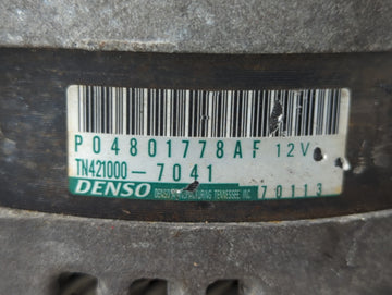 2011-2022 Dodge Charger Alternator Replacement Generator Charging Assembly Engine OEM P/N:P04801778AF Fits OEM Used Auto Parts