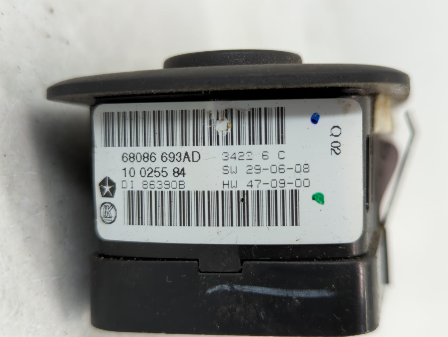 2011-2014 Dodge Charger Master Power Window Switch Replacement Driver Side Left P/N:68086 693AD Fits OEM Used Auto Parts - O