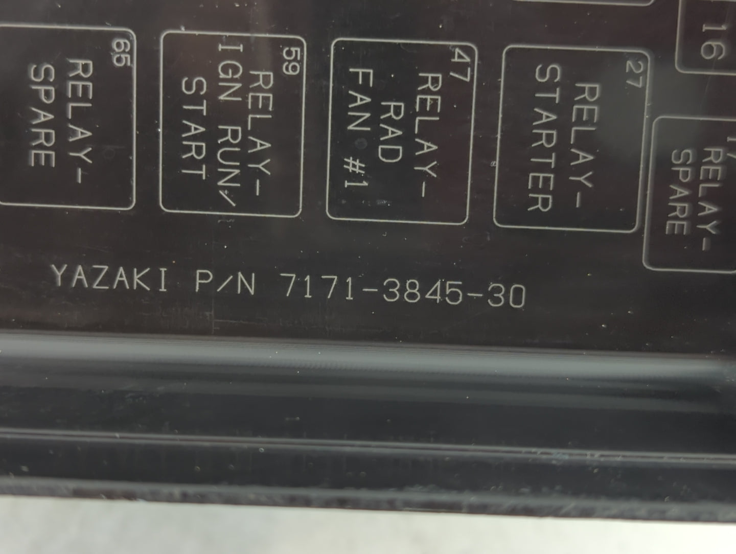 2012-2014 Dodge Charger Fusebox Fuse Box Panel Relay Module P/N:7171-3845-30 Fits Fits 2012 2013 2014 OEM Used Auto Parts - 