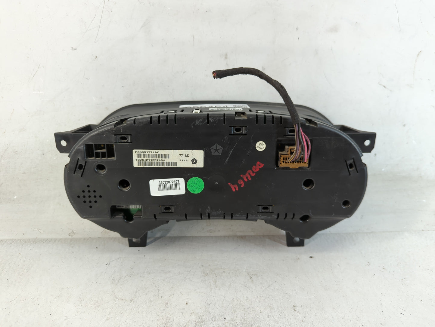 2013 Dodge Charger Instrument Cluster Speedometer Gauges P/N:P05091771AC Fits OEM Used Auto Parts - Oemusedautoparts1.com