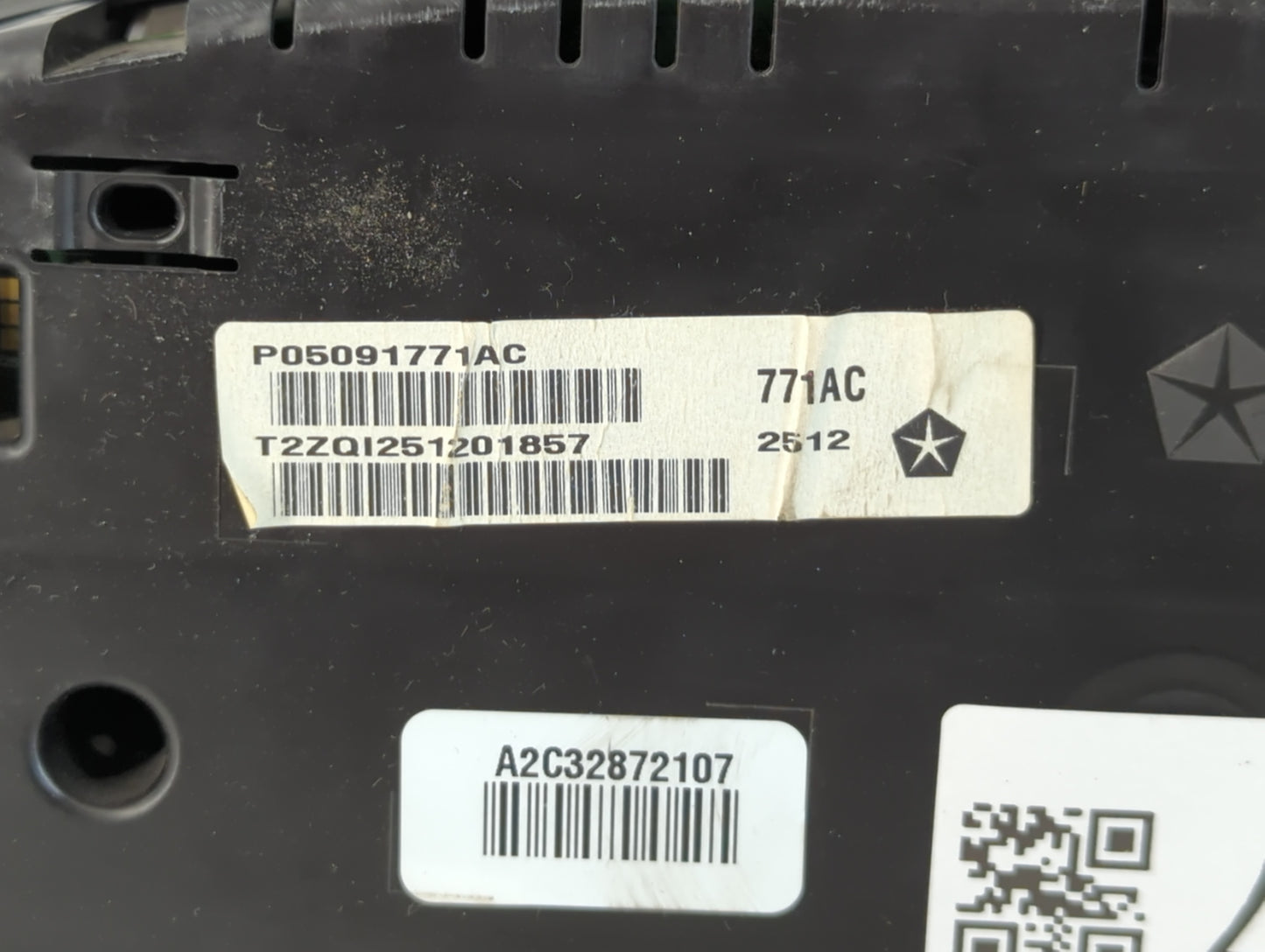 2013 Dodge Charger Instrument Cluster Speedometer Gauges P/N:P05091771AC Fits OEM Used Auto Parts - Oemusedautoparts1.com