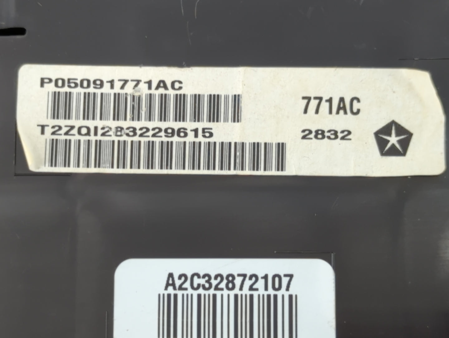 2013 Dodge Charger Instrument Cluster Speedometer Gauges P/N:P05091771AC Fits OEM Used Auto Parts - Oemusedautoparts1.com