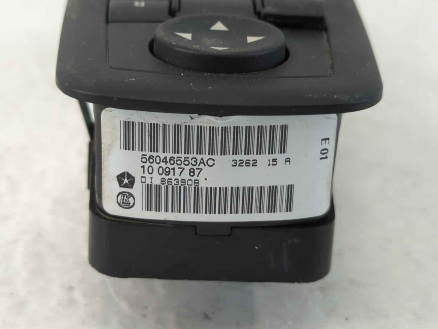 2013-2016 Dodge Dart Master Power Window Switch Replacement Driver Side Left P/N:56046553AC Fits Fits 2013 2014 2015 2016 OE