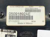2013 Dodge Dart Instrument Cluster Speedometer Gauges P/N:05091892AE Fits OEM Used Auto Parts - Oemusedautoparts1.com