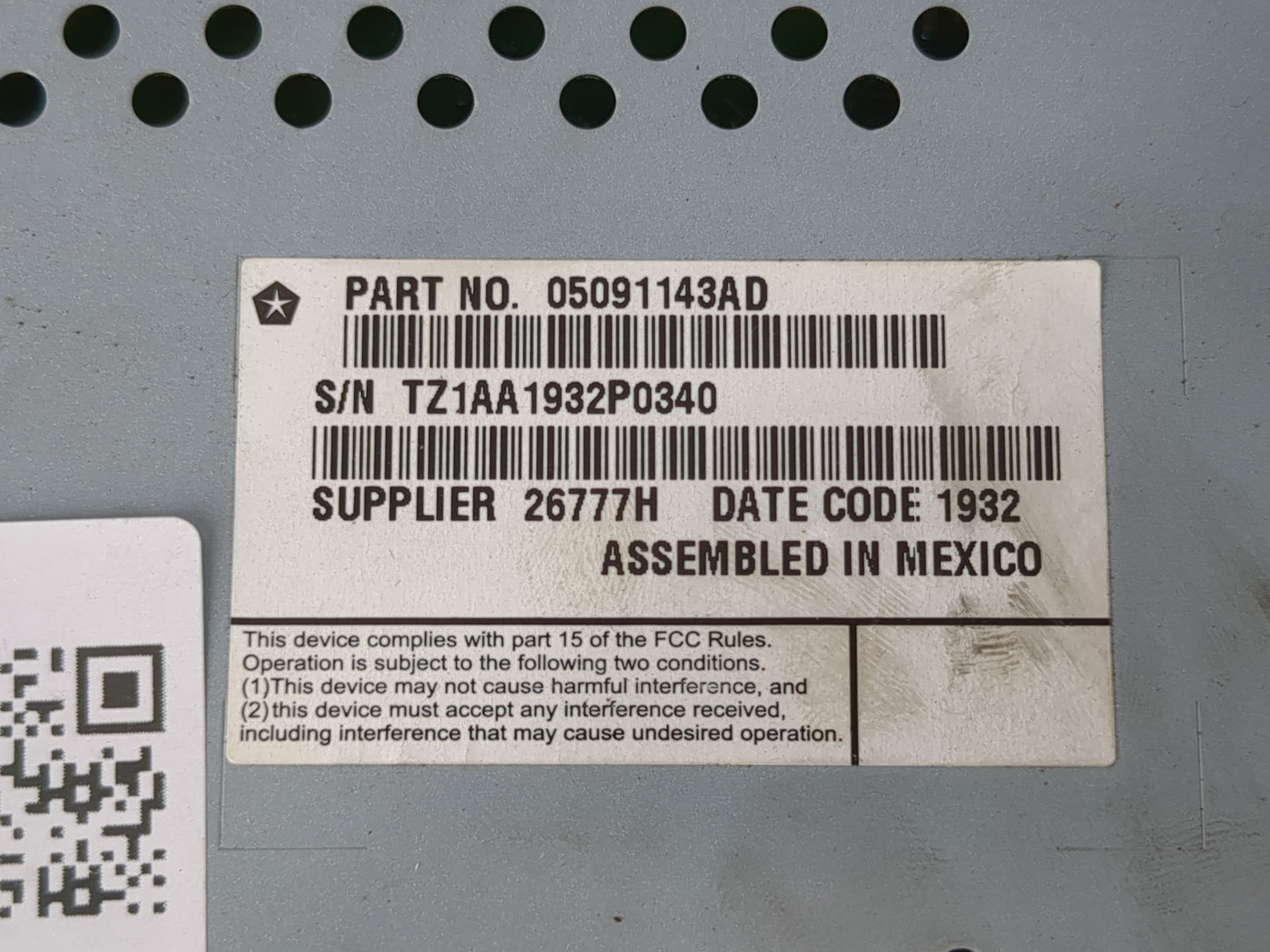 2013 Dodge Dart Information Display Screen - Oemusedautoparts1.com