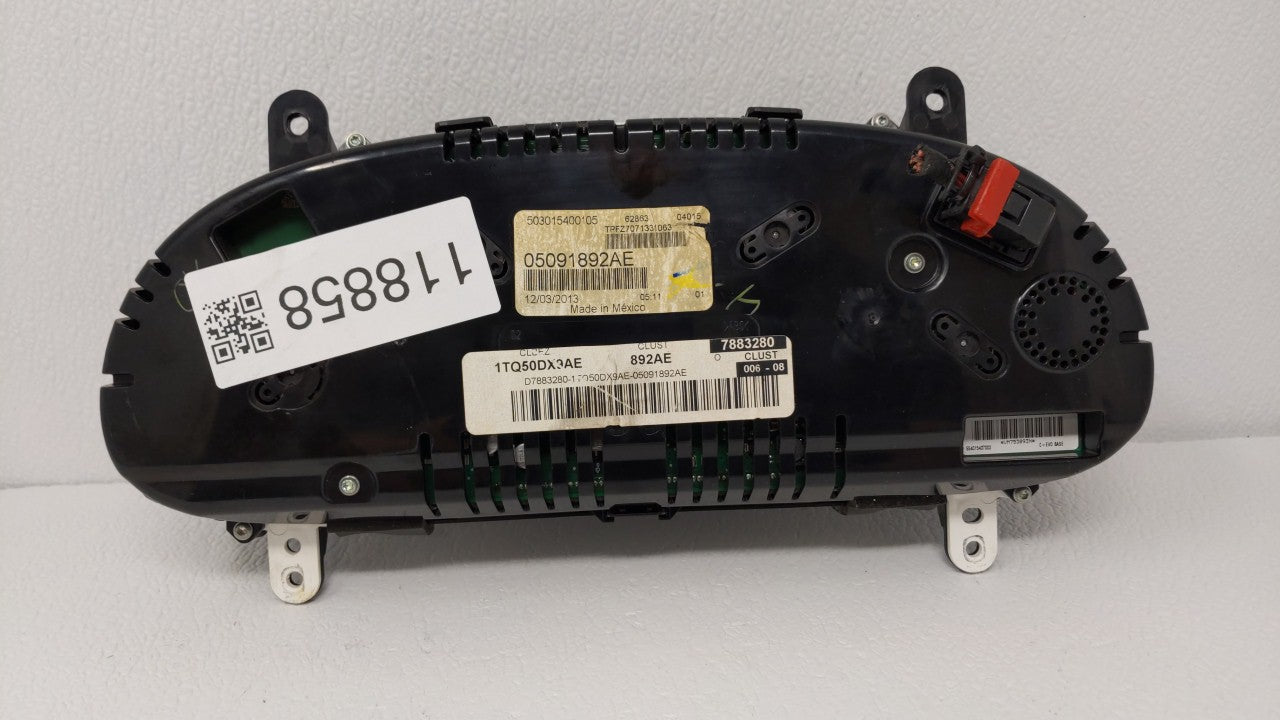 2013 Dodge Dart Instrument Cluster Speedometer Gauges P/N:05091892AE 05091892AC Fits OEM Used Auto Parts - Oemusedautoparts1