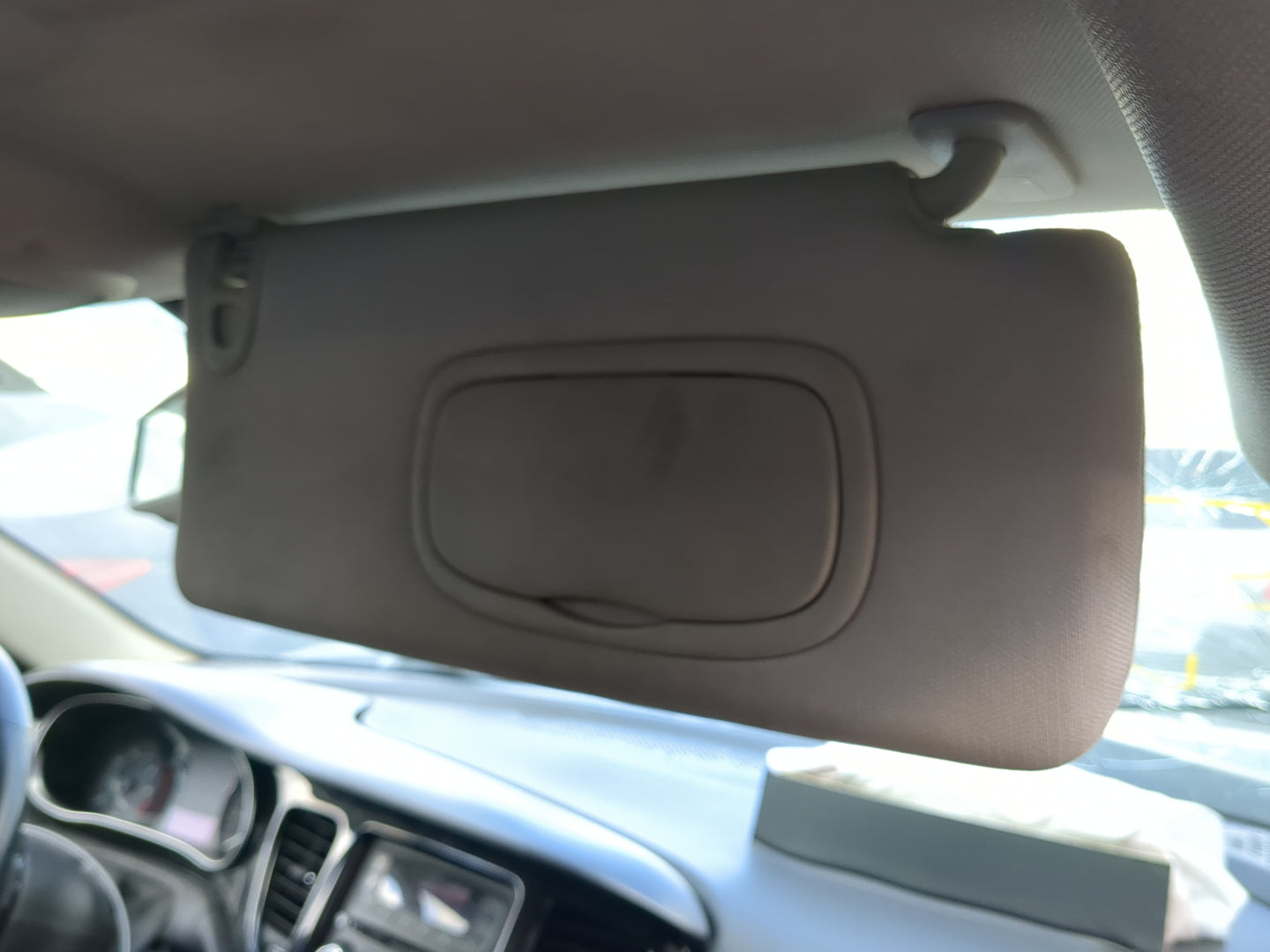 2013-2014 Dodge Dart Sun Visor Shade Replacement Passenger Right Mirror Fits Fits 2013 2014 OEM Used Auto Parts - Oemusedaut