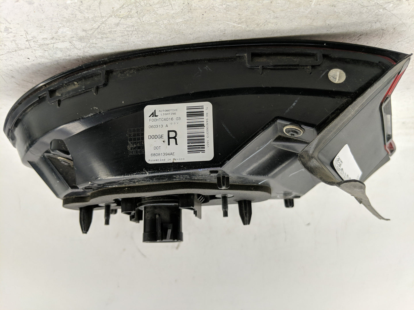 2013-2016 Dodge Dart Tail Light Assembly Passenger Right OEM P/N:68081394AE Fits Fits 2013 2014 2015 2016 OEM Used Auto Part