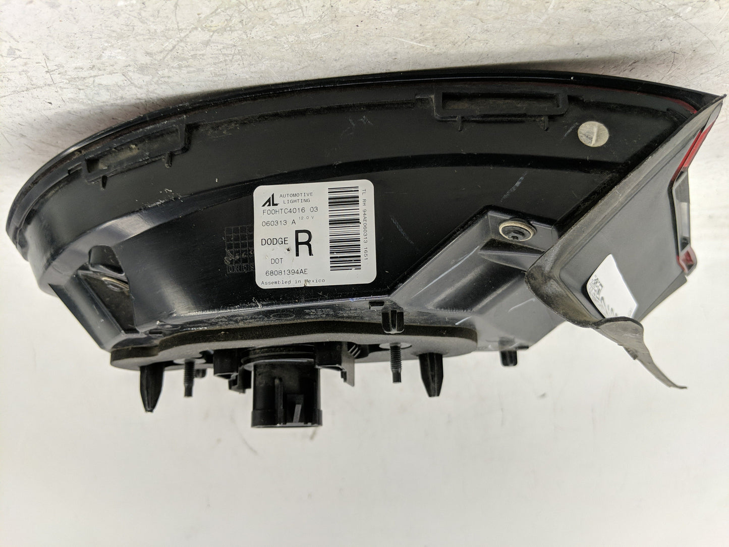 2013-2016 Dodge Dart Tail Light Assembly Passenger Right OEM P/N:68081394AE Fits Fits 2013 2014 2015 2016 OEM Used Auto Part