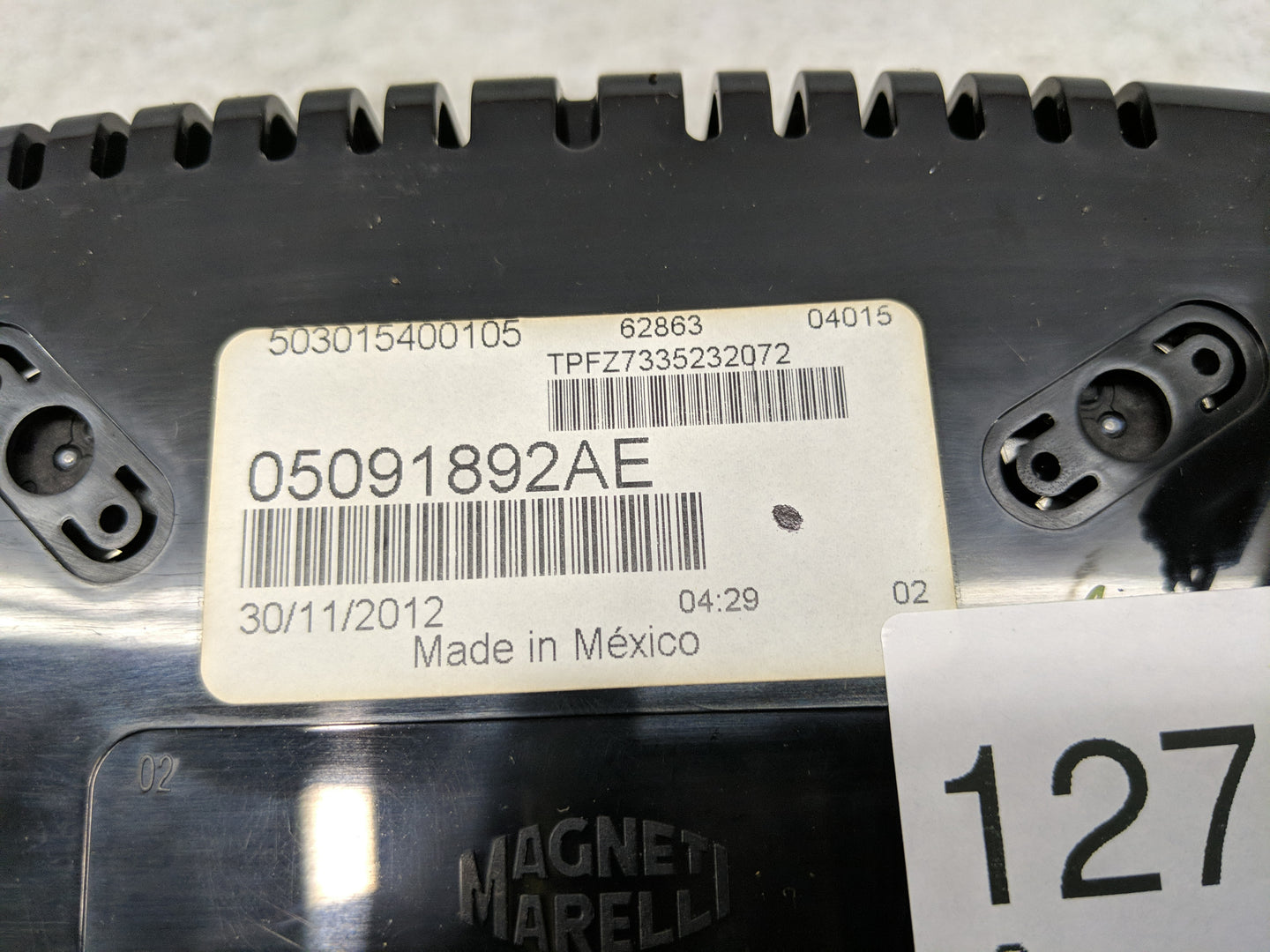 2013 Dodge Dart Instrument Cluster Speedometer Gauges P/N:05091892AE Fits OEM Used Auto Parts - Oemusedautoparts1.com