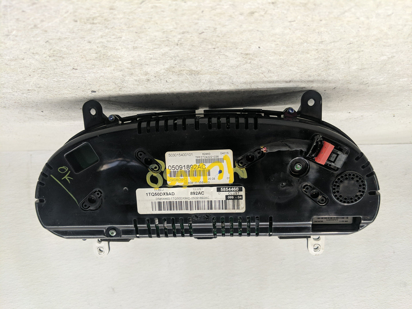 2013 Dodge Dart Instrument Cluster Speedometer Gauges P/N:05091892AC Fits OEM Used Auto Parts - Oemusedautoparts1.com