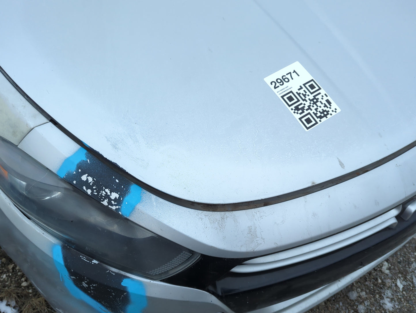 2013-2016 Dodge Dart Hood Oem 1306469 - Oemusedautoparts1.com