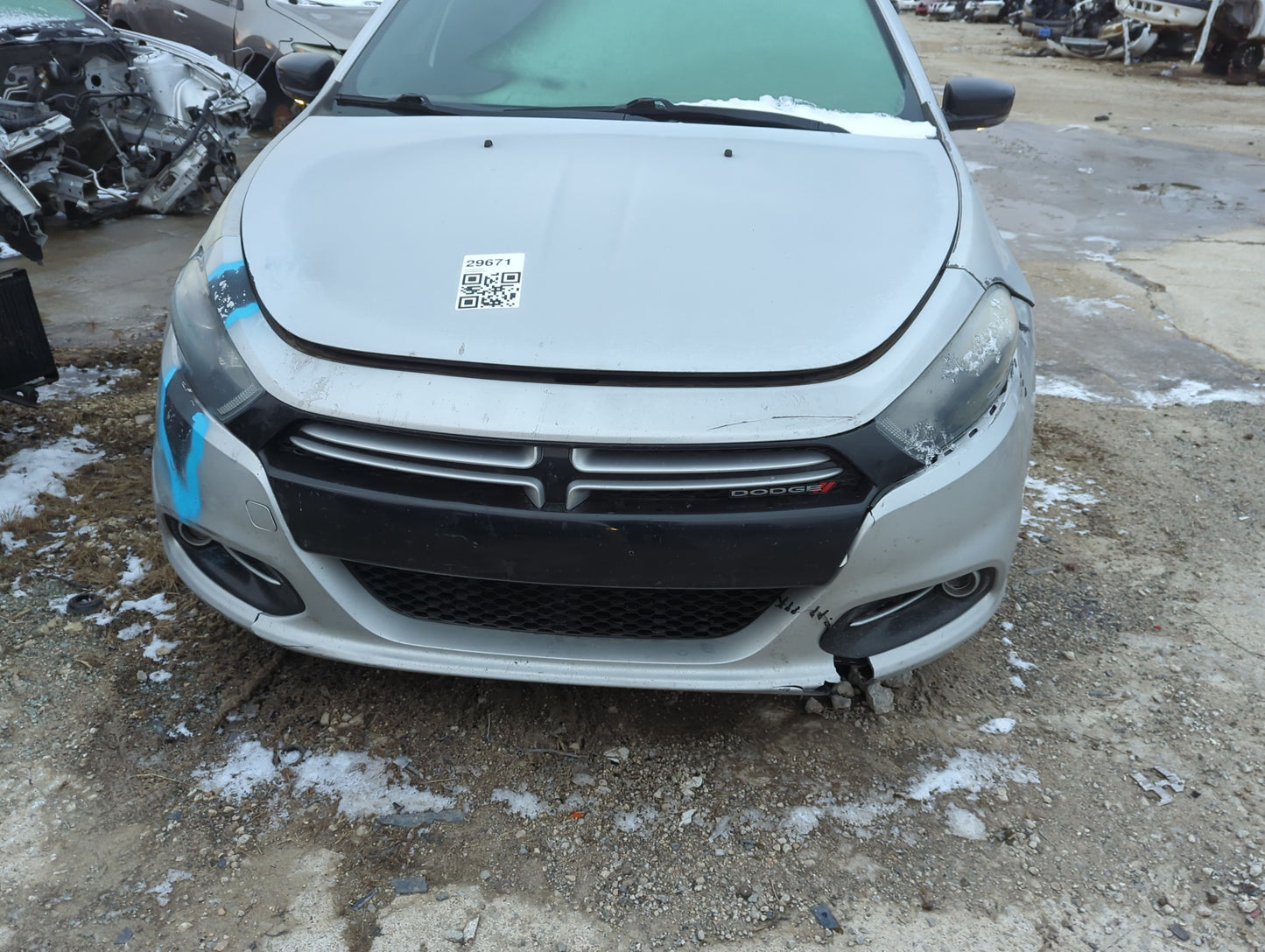 2013-2016 Dodge Dart Front Grille Bumper Not Included 1306482 - Oemusedautoparts1.com