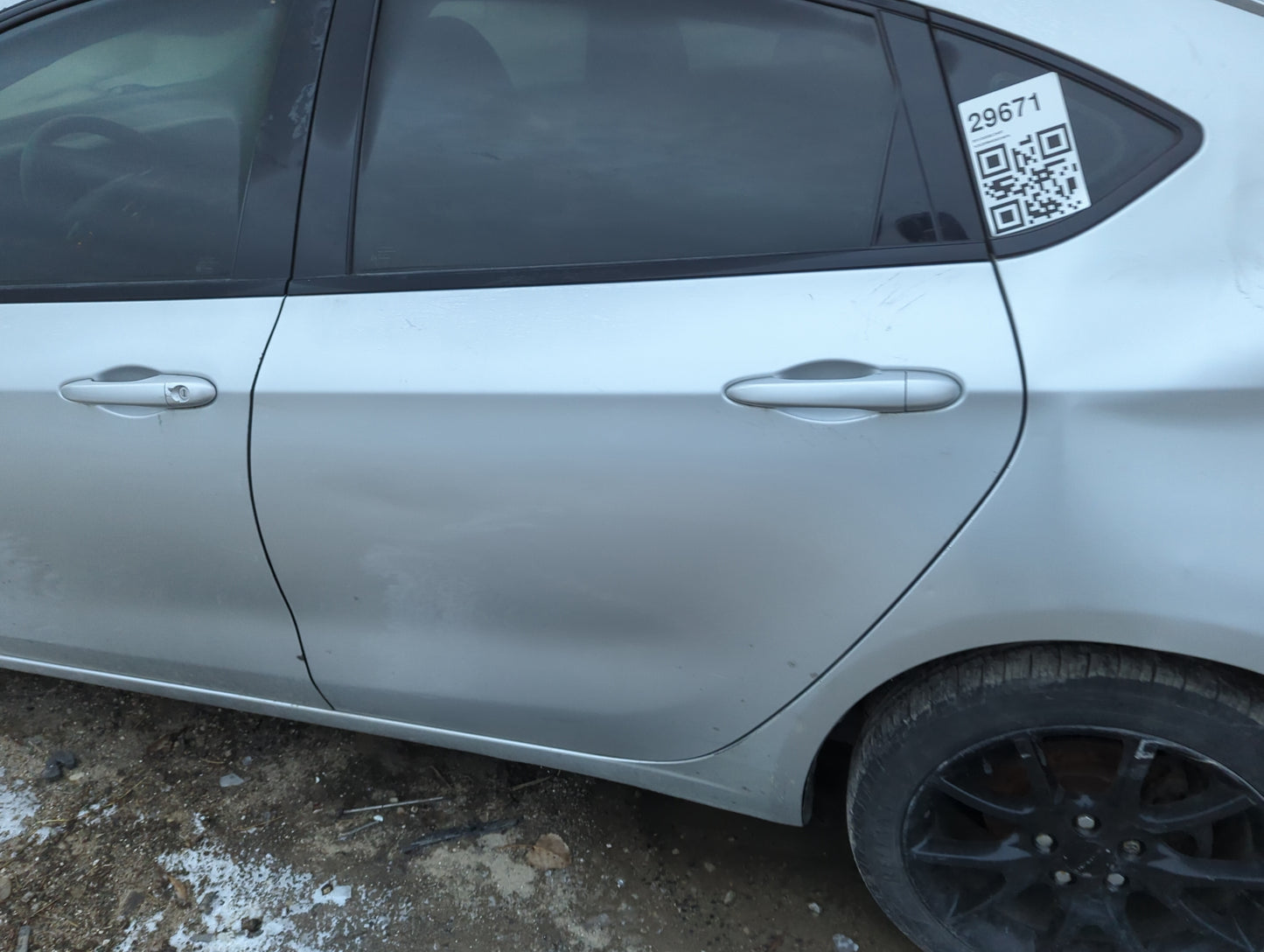2013-2016 Dodge Dart Driver Rear Door Oem 1306528 - Oemusedautoparts1.com