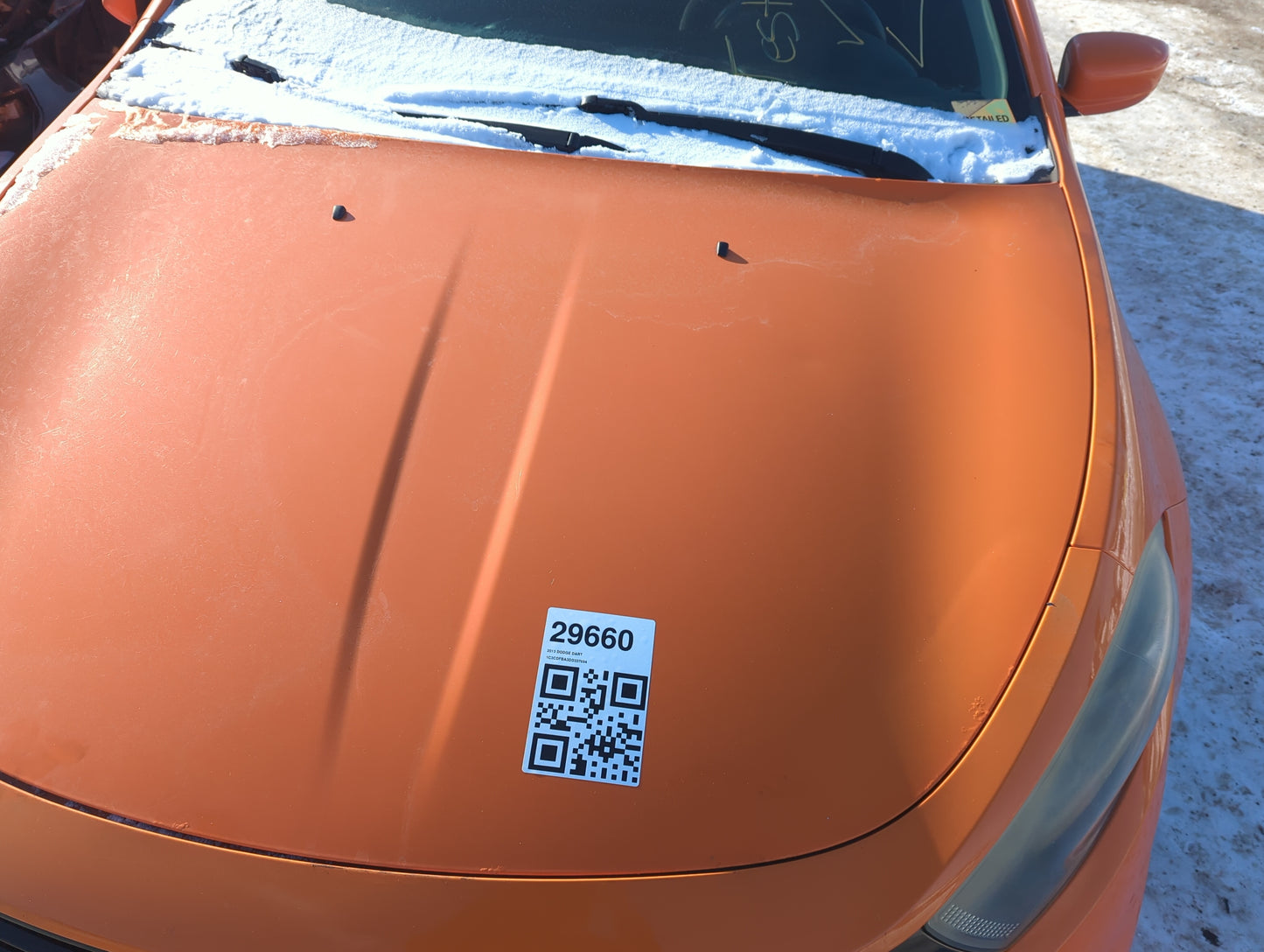 2013-2016 Dodge Dart Hood Oem 1322297 - Oemusedautoparts1.com