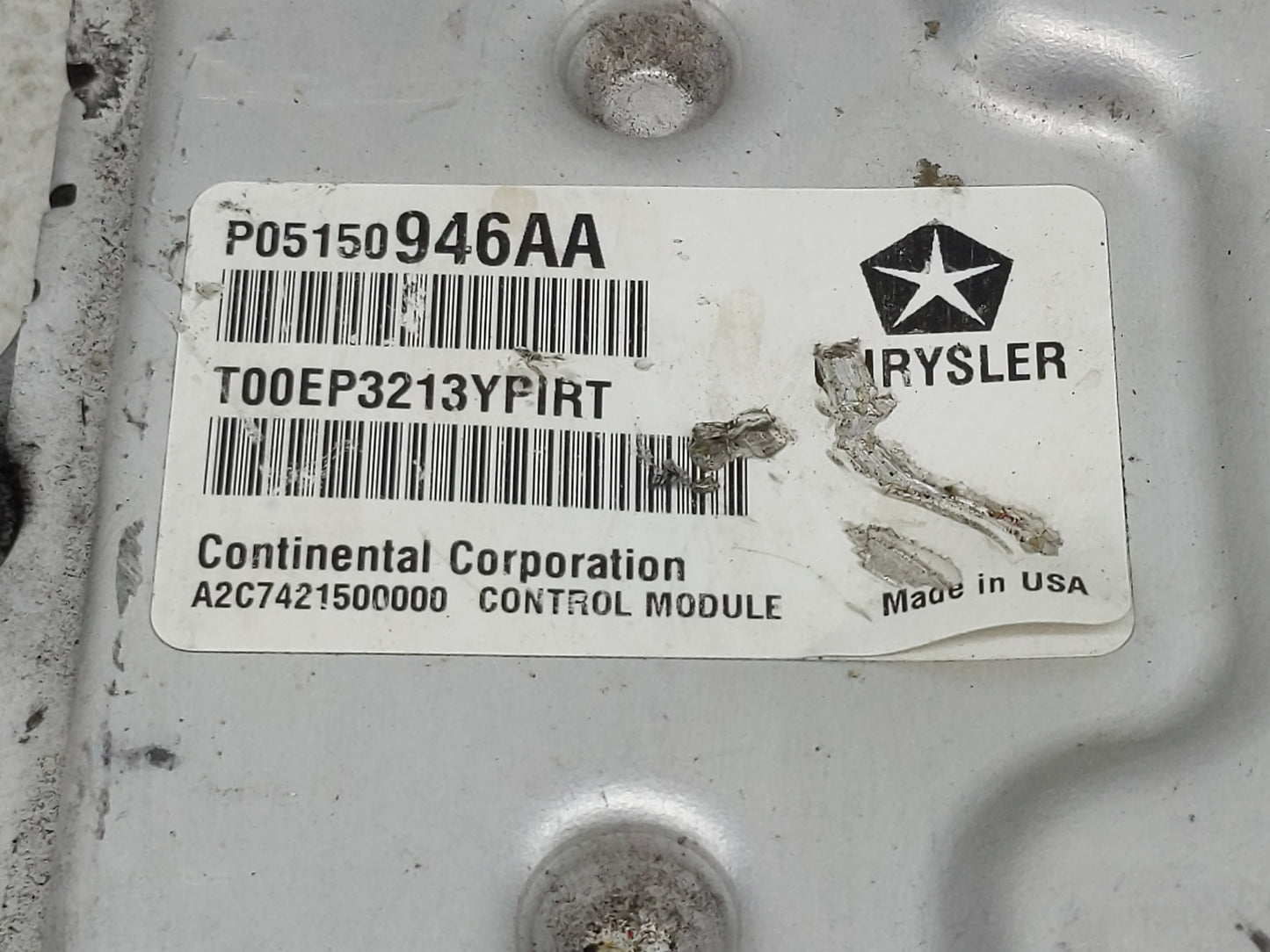 2013 Dodge Dart PCM Engine Control Computer ECU ECM PCU OEM P/N:P05150946AA Fits OEM Used Auto Parts - Oemusedautoparts1.com