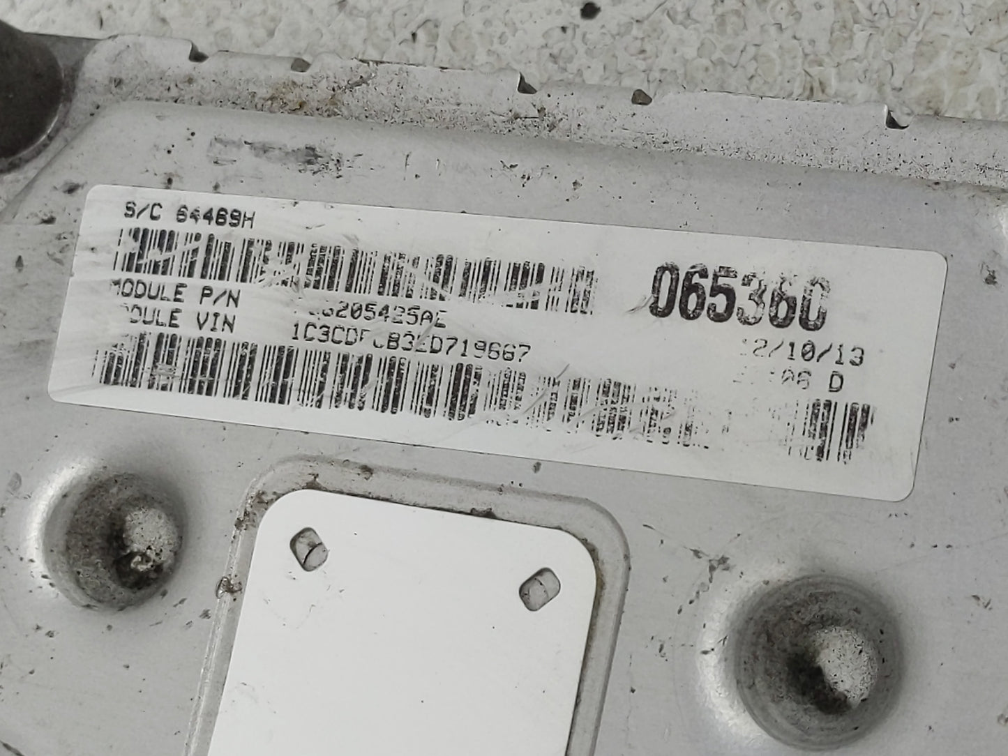2013 Dodge Dart PCM Engine Control Computer ECU ECM PCU OEM P/N:P05150946AA Fits OEM Used Auto Parts - Oemusedautoparts1.com