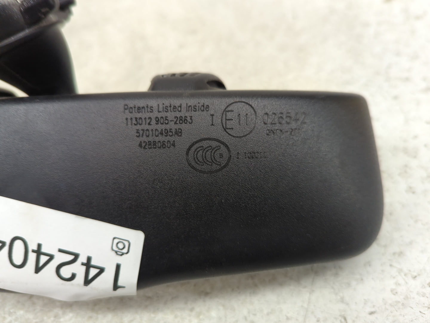 2013-2016 Dodge Dart Interior Rear View Mirror Replacement OEM P/N:E11026542 Fits Fits 2013 2014 2015 2016 OEM Used Auto Par