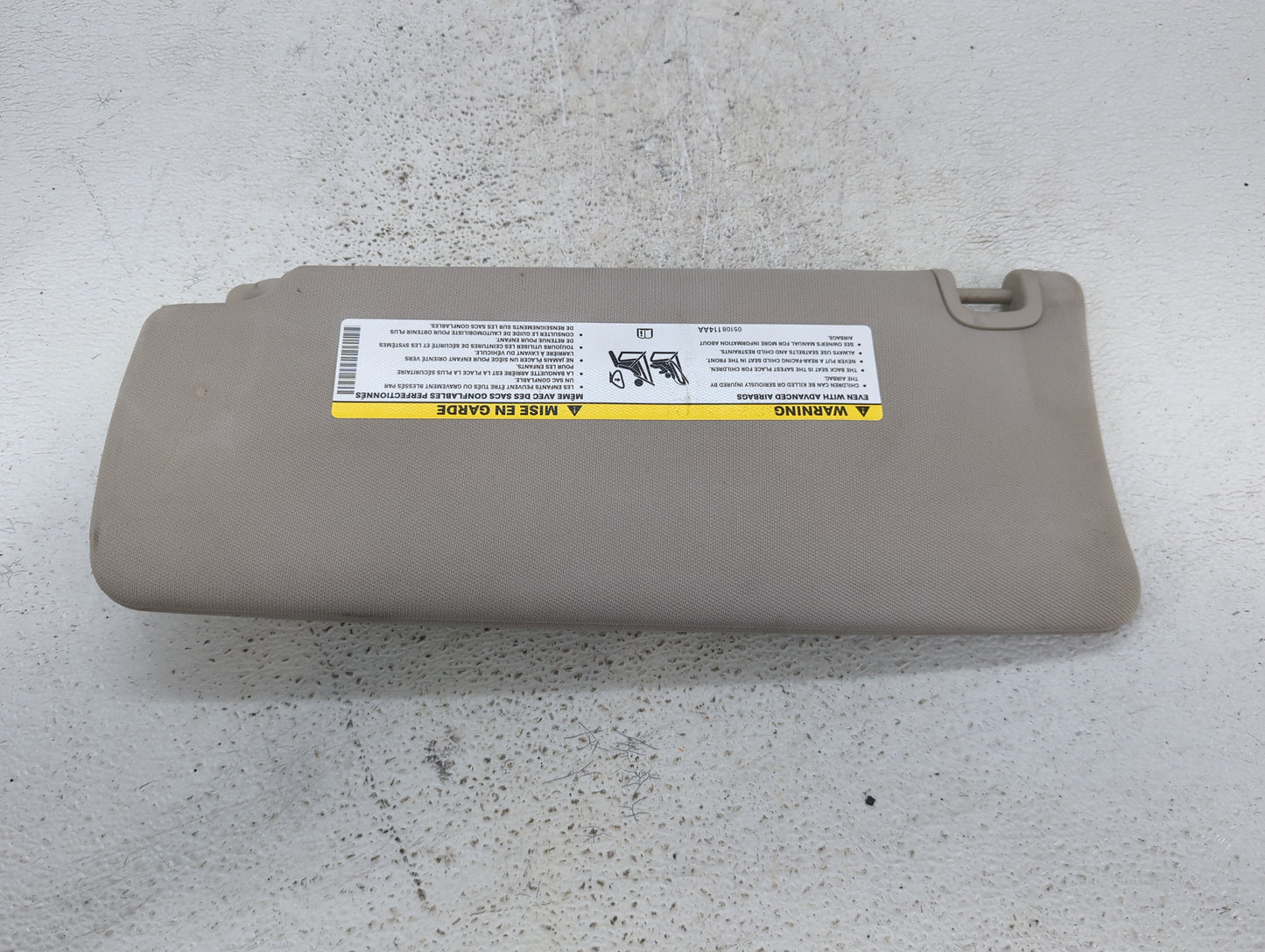2013-2014 Dodge Dart Sun Visor Shade Replacement Passenger Right Mirror Fits Fits 2013 2014 OEM Used Auto Parts - Oemusedaut