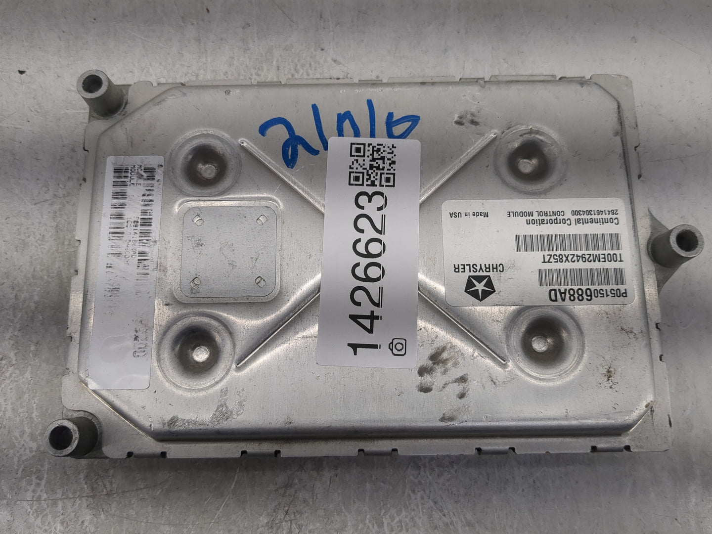 2013 Dodge Dart PCM Engine Control Computer ECU ECM PCU OEM P/N:P05150688AD Fits OEM Used Auto Parts - Oemusedautoparts1.com