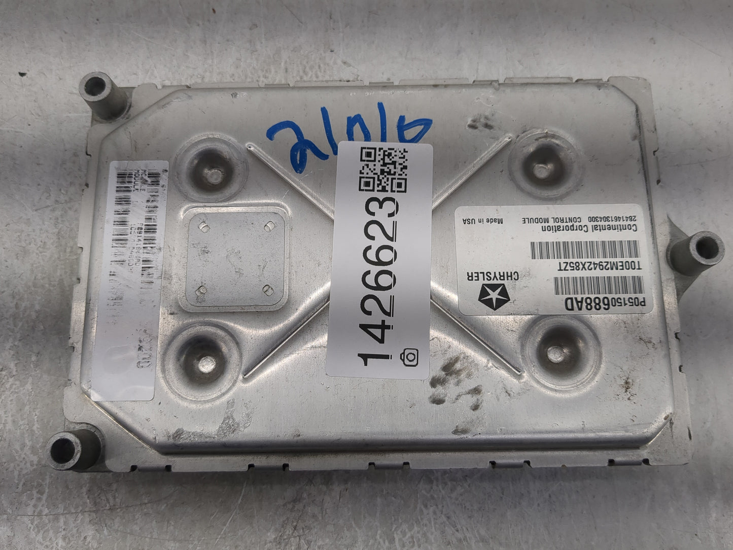 2013 Dodge Dart PCM Engine Control Computer ECU ECM PCU OEM P/N:P05150688AD Fits OEM Used Auto Parts - Oemusedautoparts1.com