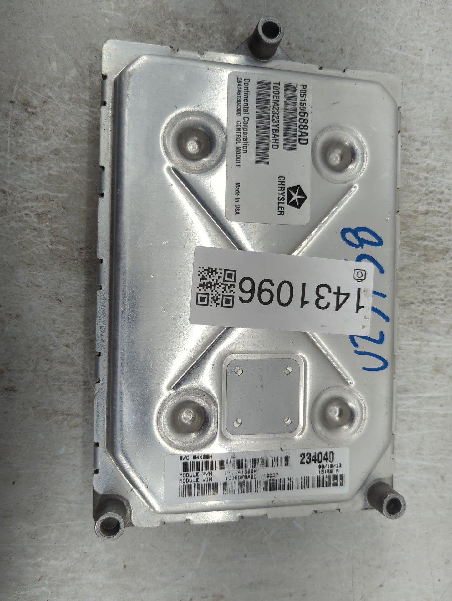 2013 Dodge Dart PCM Engine Control Computer ECU ECM PCU OEM P/N:P05150688AD Fits OEM Used Auto Parts - Oemusedautoparts1.com