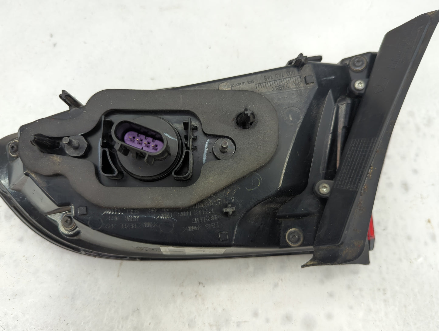 2013-2016 Dodge Dart Driver Left Side Deck Lid Mounted Tail Light Red - Oemusedautoparts1.com