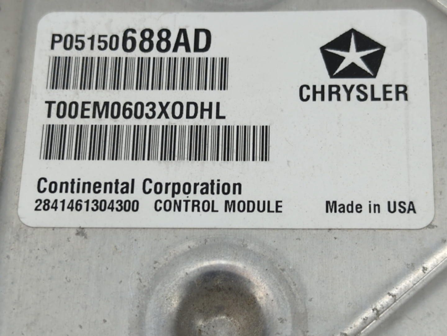 2013 Dodge Dart PCM Engine Control Computer ECU ECM PCU OEM P/N:P05150688AD P68141810AF Fits OEM Used Auto Parts - Oemusedau