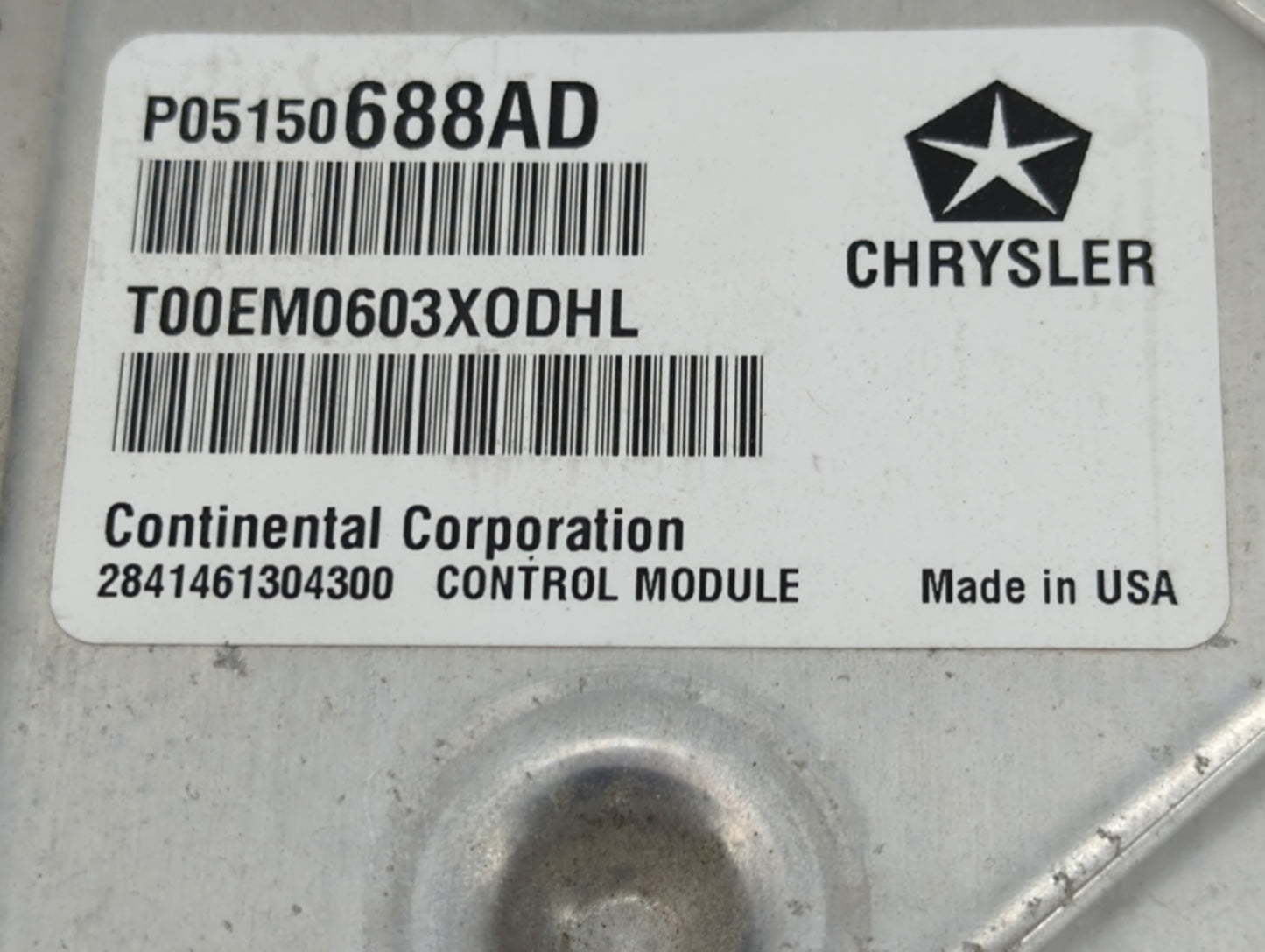 2013 Dodge Dart PCM Engine Control Computer ECU ECM PCU OEM P/N:P05150688AD P68141810AF Fits OEM Used Auto Parts - Oemusedau