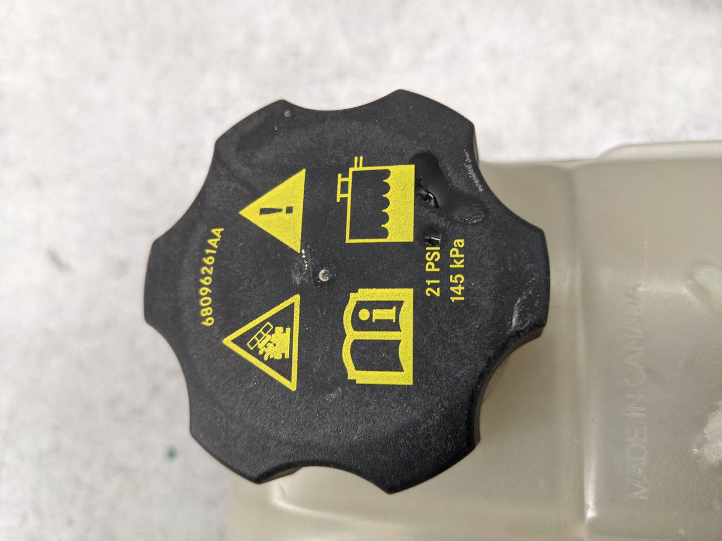 2013-2016 Dodge Dart Radiator Coolant Overflow Expansion Tank Bottle 1477208 - Oemusedautoparts1.com