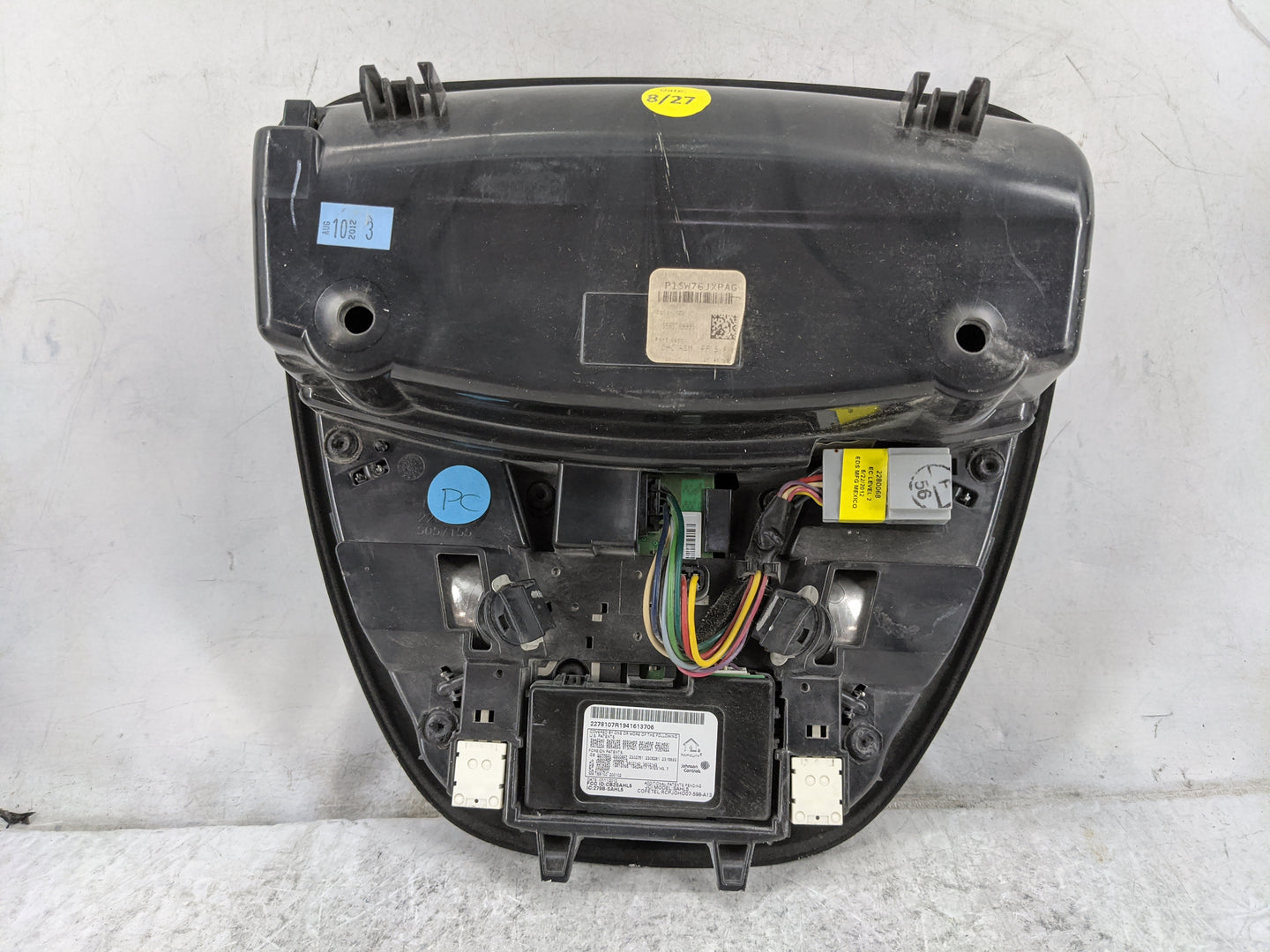 2013 Dodge Dart Overhead Roof Console Black - Oemusedautoparts1.com