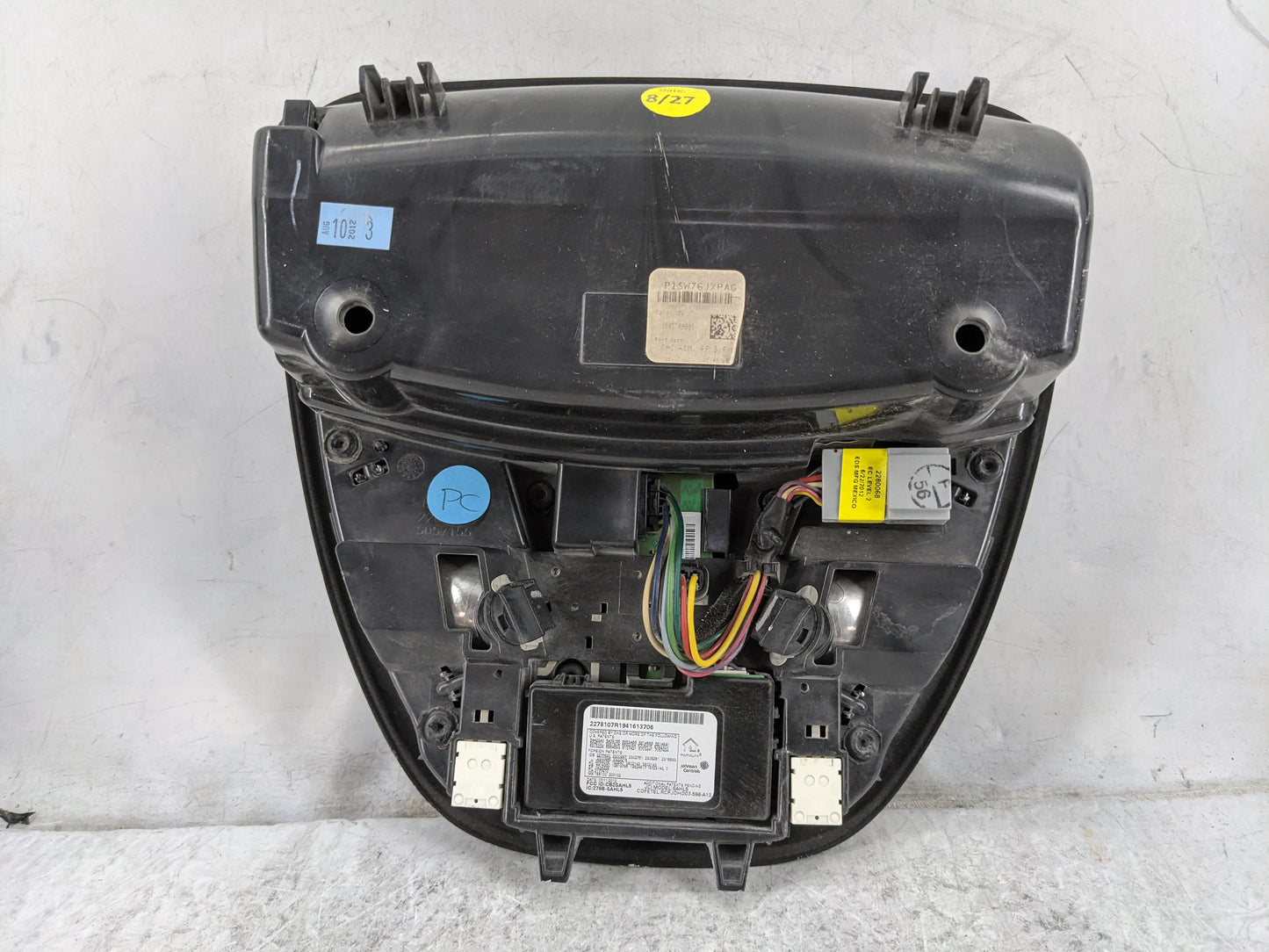 2013 Dodge Dart Overhead Roof Console Black - Oemusedautoparts1.com