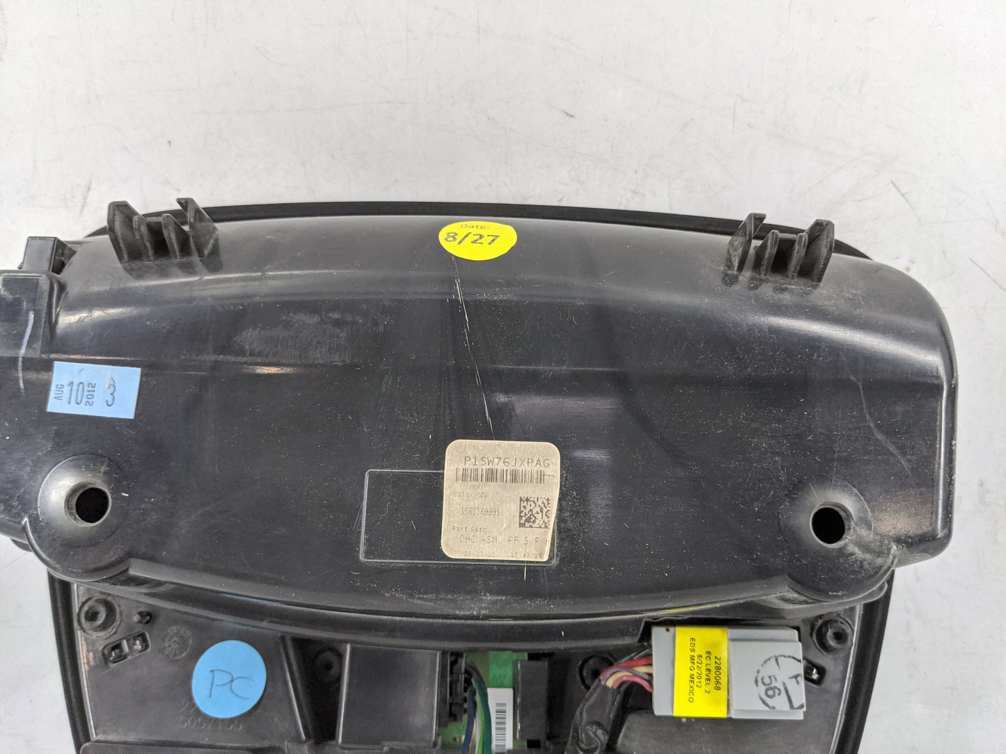 2013 Dodge Dart Overhead Roof Console Black - Oemusedautoparts1.com