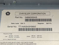 2013-2014 Dodge Dart Radio AM FM Cd Player Receiver Replacement P/N:04692355AG Fits Fits 2013 2014 OEM Used Auto Parts - Oem