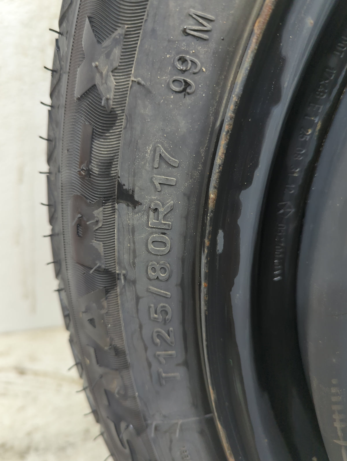 2013 Dodge Dart Spare Donut Tire Wheel Rim Oem - Oemusedautoparts1.com