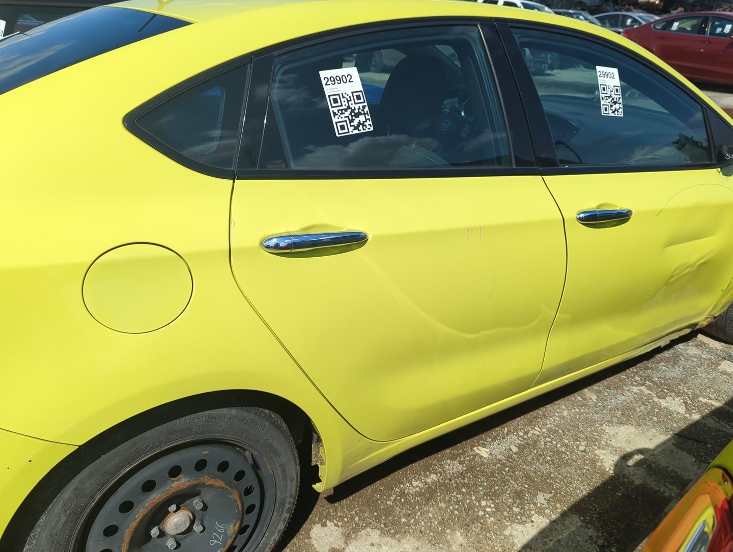 2013-2016 Dodge Dart Passenger Rear Door Oem 5007651 - Oemusedautoparts1.com