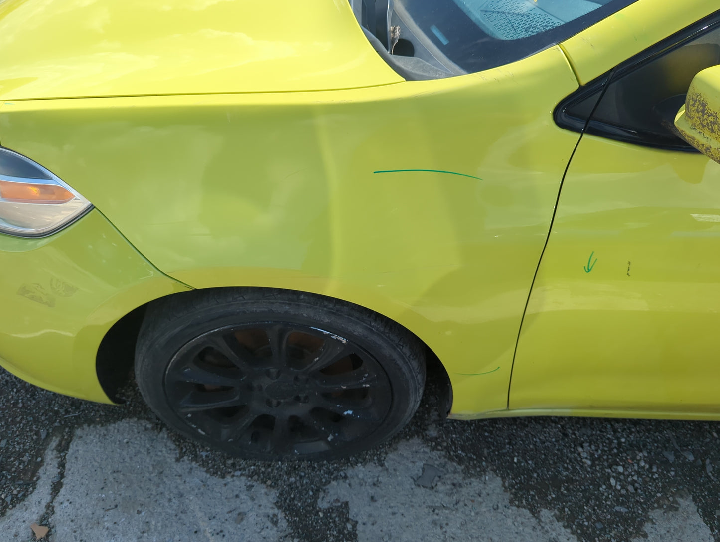 2013-2016 Dodge Dart Driver Fender 5007669 - Oemusedautoparts1.com