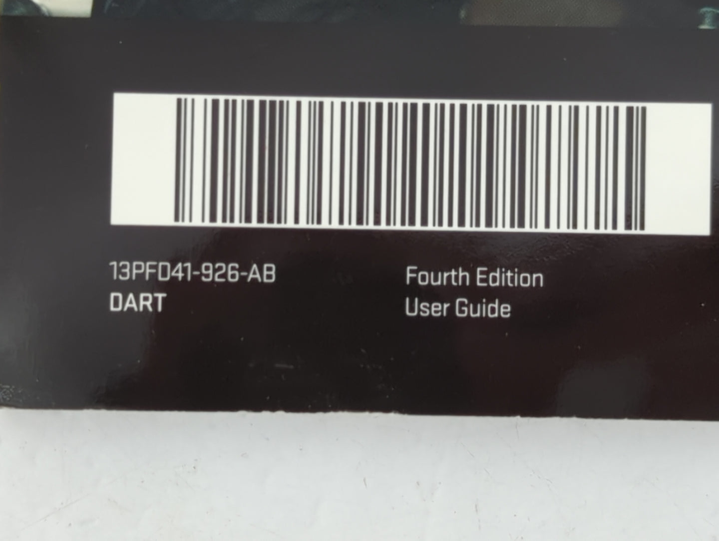 2013 Dodge Dart Owners Manual Book Guide P/N:13PF041-926-AB OEM Used Auto Parts - Oemusedautoparts1.com