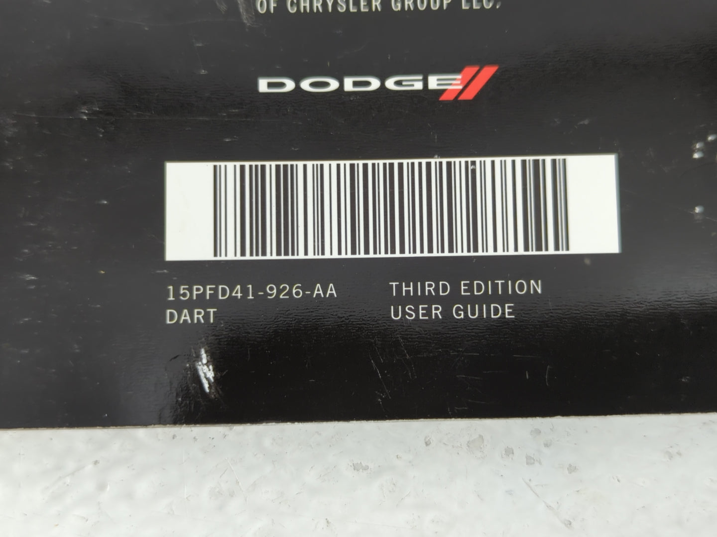 2013 Dodge Dart Owners Manual Book Guide P/N:15PFD41-926-AA OEM Used Auto Parts - Oemusedautoparts1.com