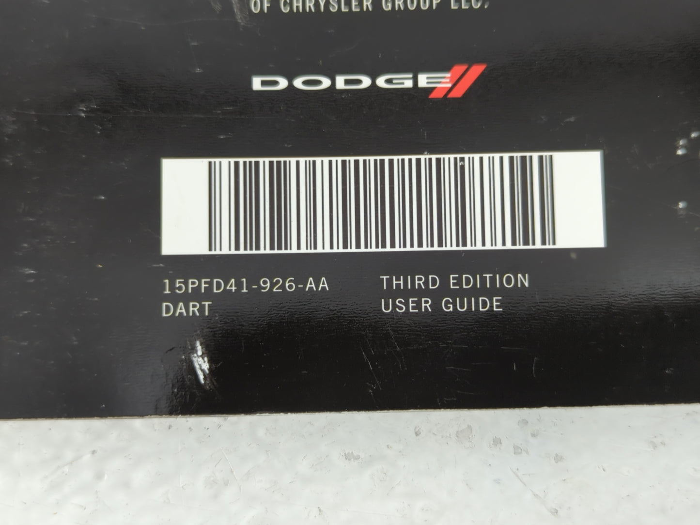 2013 Dodge Dart Owners Manual Book Guide P/N:15PFD41-926-AA OEM Used Auto Parts - Oemusedautoparts1.com
