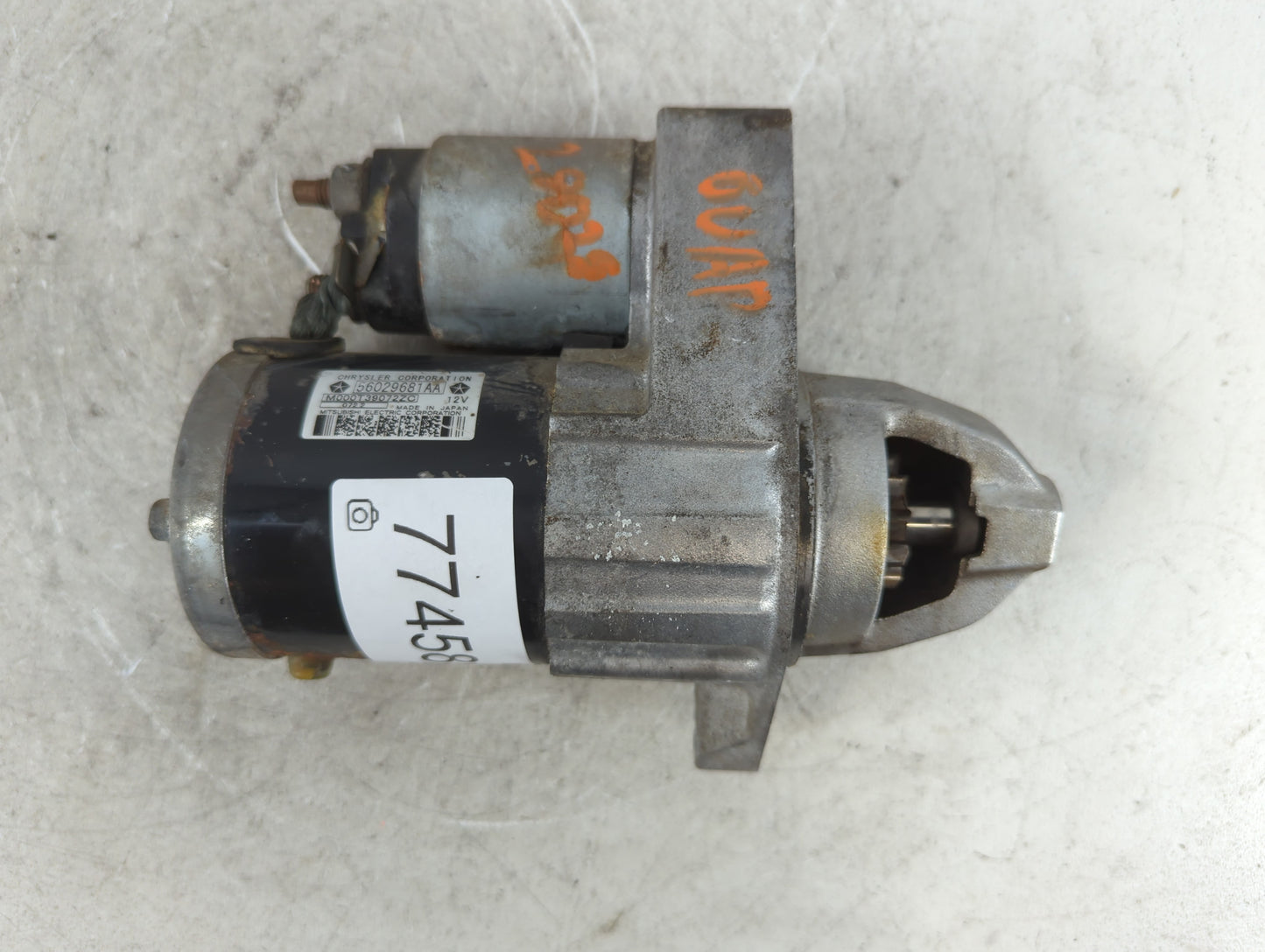 2013-2016 Dodge Dart Car Starter Motor Solenoid OEM P/N:56029681AA Fits Fits 2013 2014 2015 2016 OEM Used Auto Parts - Oemus