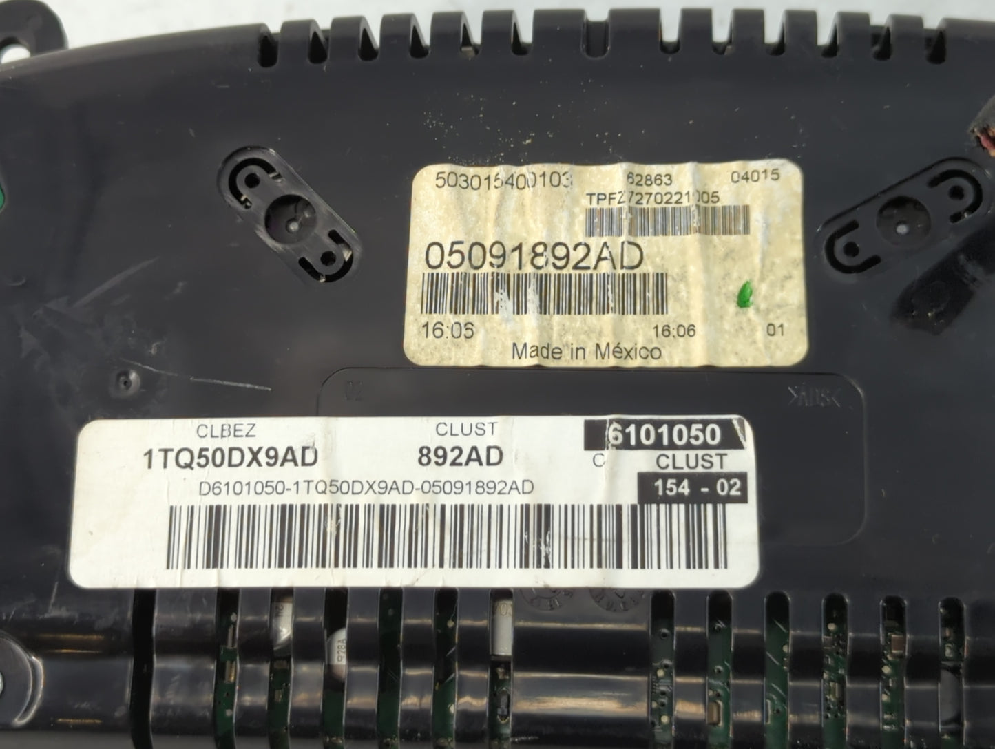 2013 Dodge Dart Instrument Cluster Speedometer Gauges P/N:05091892AD Fits OEM Used Auto Parts - Oemusedautoparts1.com